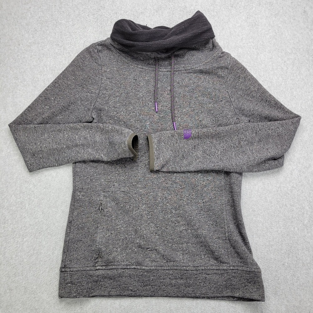 The North Face Harmony Park Pullover Hoodie Womens M Gray Funnel Neck
